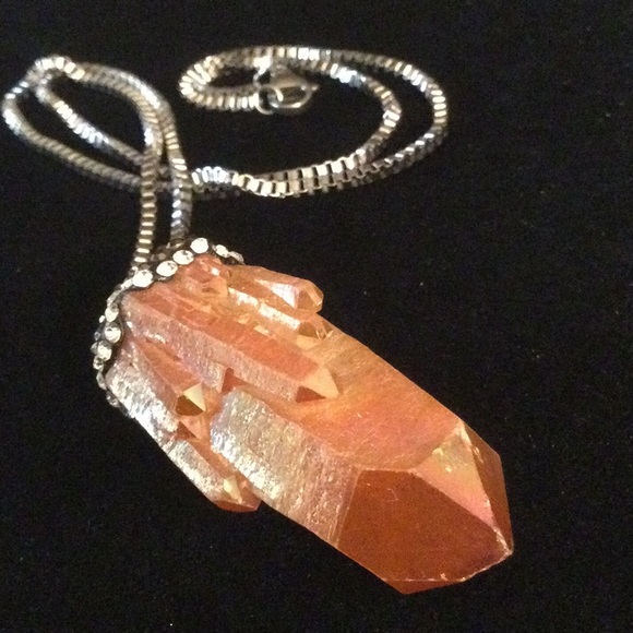 Atlanra Gem & Mineral Show Jewelry - ⭐️HOLD NANCY ONLY⭐️Awesome Huge Sunset Aura Crysta